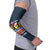 Funny Duck Characters Christmas Quacker Quote Arm Sleeves with Navy Tree Pattern Design - Wonder Print Shop