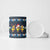 Funny Duck Characters Christmas Quacker Quote Ceramic Mug with Navy Tree Pattern Design - Wonder Print Shop