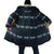 Funny Duck Characters Christmas Quacker Quote Cloak with Navy Tree Pattern Design - Wonder Print Shop