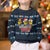 Funny Duck Characters Christmas Quacker Quote Kid Ugly Christmas Sweater with Navy Tree Pattern Design - Wonder Print Shop