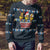 Funny Duck Characters Christmas Quacker Quote Ugly Christmas Sweater with Navy Tree Pattern Design - Wonder Print Shop