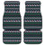 Cute Reindeer in Santa Hat Car Mats with Red Green Snowflake Knit Pattern Design - Wonder Print Shop