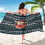 Cute Reindeer in Santa Hat Sarong with Red Green Snowflake Knit Pattern Design - Wonder Print Shop