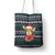 Cute Reindeer in Santa Hat Tote Bag with Red Green Snowflake Knit Pattern Design - Wonder Print Shop