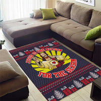 Jesus Is The Reason For The Season Christmas Area Rug Funny Xmas Holiday Patterns - Wonder Print Shop