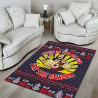 Jesus Is The Reason For The Season Christmas Area Rug Funny Xmas Holiday Patterns - Wonder Print Shop