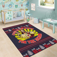 Jesus Is The Reason For The Season Christmas Area Rug Funny Xmas Holiday Patterns - Wonder Print Shop