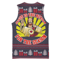 Jesus Is The Reason For The Season Christmas Basketball Jersey Funny Xmas Holiday Patterns - Wonder Print Shop