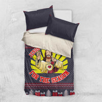 Jesus Is The Reason For The Season Christmas Bedding Set Funny Xmas Holiday Patterns - Wonder Print Shop