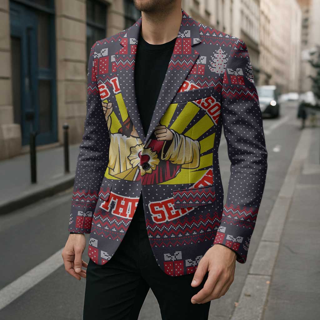 Jesus Is The Reason For The Season Christmas Blazer Funny Xmas Holiday Patterns - Wonder Print Shop