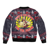 Jesus Is The Reason For The Season Christmas Bomber Jacket Funny Xmas Holiday Patterns - Wonder Print Shop