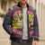 Jesus Is The Reason For The Season Christmas Bomber Puffer Jacket Funny Xmas Holiday Patterns - Wonder Print Shop