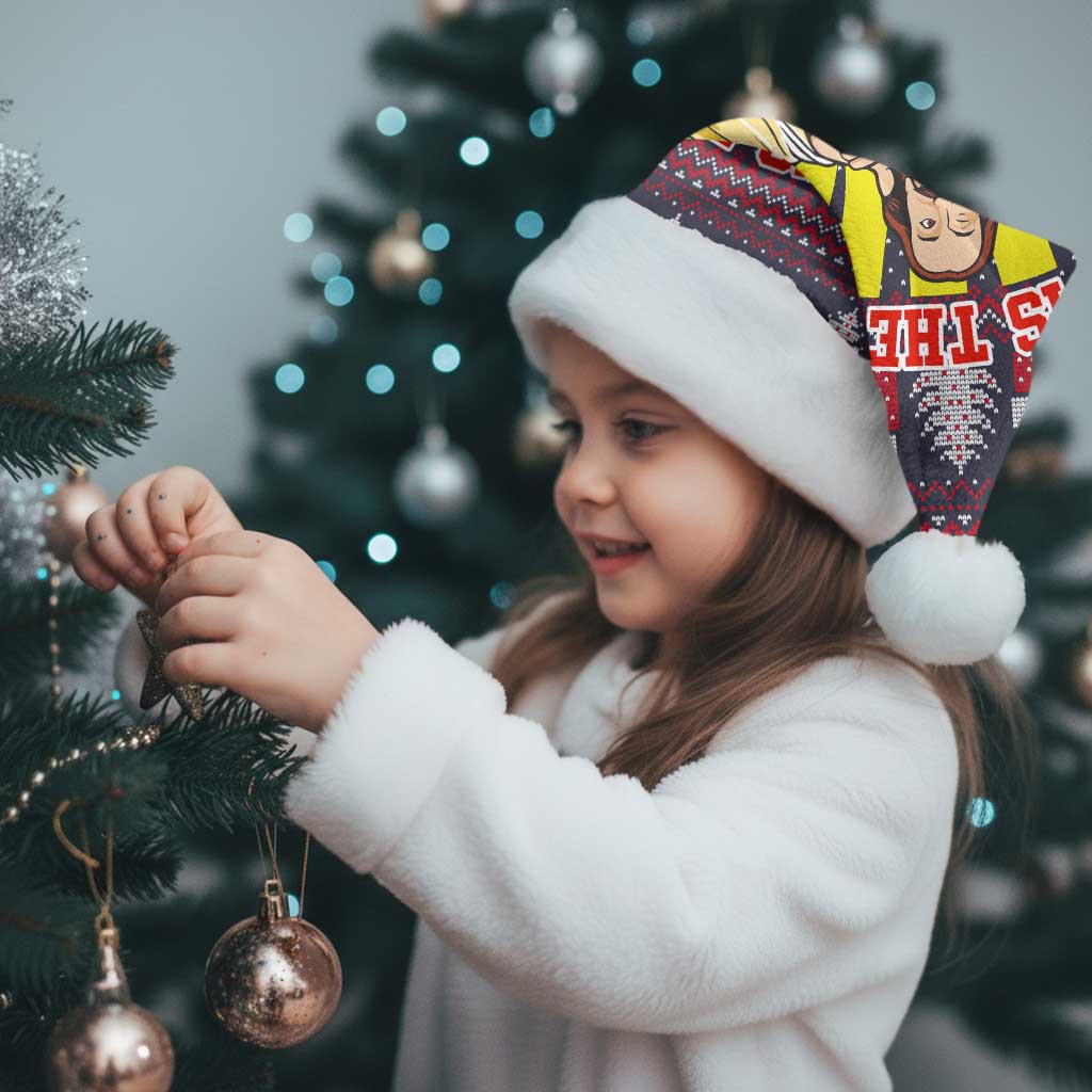 Jesus Is The Reason For The Season Christmas Santa Hat Funny Xmas Holiday Patterns - Wonder Print Shop