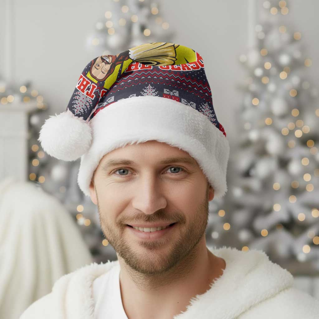 Jesus Is The Reason For The Season Christmas Santa Hat Funny Xmas Holiday Patterns - Wonder Print Shop