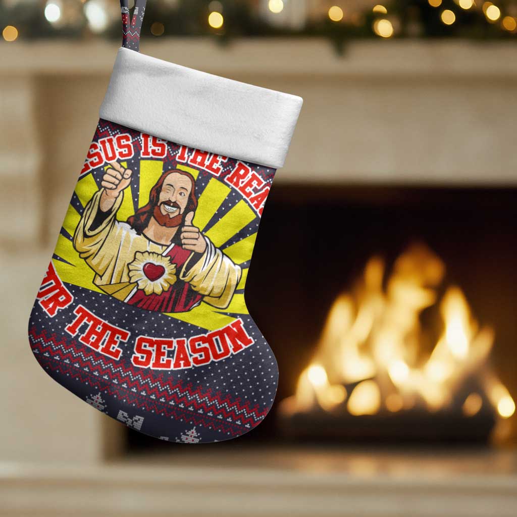 Jesus Is The Reason For The Season Christmas Stocking Funny Xmas Holiday Patterns - Wonder Print Shop