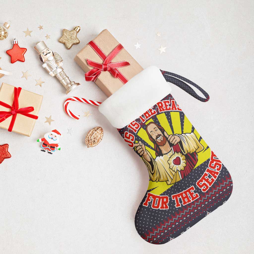 Jesus Is The Reason For The Season Christmas Stocking Funny Xmas Holiday Patterns - Wonder Print Shop