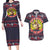 Jesus Is The Reason For The Season Christmas Couples Matching Long Sleeve Bodycon Dress and Hawaiian Shirt Funny Xmas Holiday Patterns - Wonder Print Shop