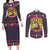 Jesus Is The Reason For The Season Christmas Couples Matching Long Sleeve Bodycon Dress and Long Sleeve Button Shirt Funny Xmas Holiday Patterns - Wonder Print Shop