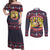 Jesus Is The Reason For The Season Christmas Couples Matching Off Shoulder Maxi Dress and Long Sleeve Button Shirt Funny Xmas Holiday Patterns - Wonder Print Shop
