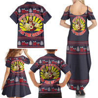 Jesus Is The Reason For The Season Christmas Family Matching Summer Maxi Dress and Hawaiian Shirt Funny Xmas Holiday Patterns - Wonder Print Shop