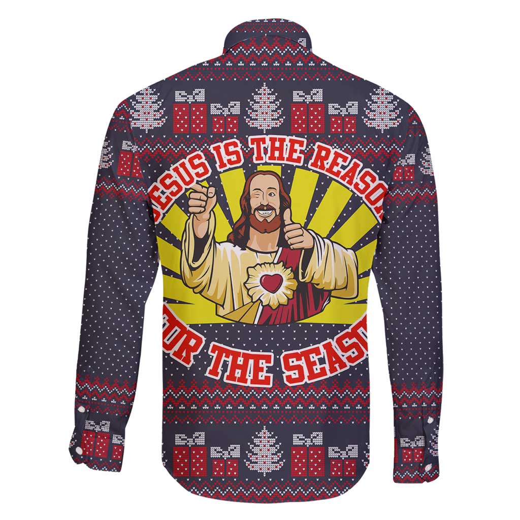Jesus Is The Reason For The Season Christmas Family Matching Summer Maxi Dress and Hawaiian Shirt Funny Xmas Holiday Patterns - Wonder Print Shop