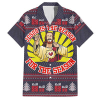 Jesus Is The Reason For The Season Christmas Hawaiian Shirt Funny Xmas Holiday Patterns - Wonder Print Shop