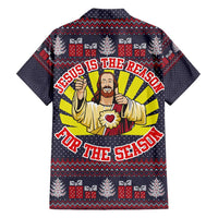 Jesus Is The Reason For The Season Christmas Hawaiian Shirt Funny Xmas Holiday Patterns - Wonder Print Shop