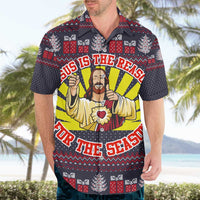 Jesus Is The Reason For The Season Christmas Hawaiian Shirt Funny Xmas Holiday Patterns - Wonder Print Shop