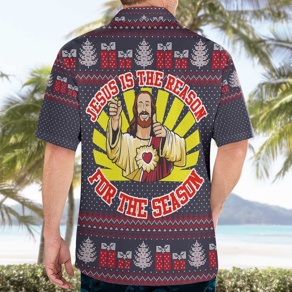 Jesus Is The Reason For The Season Christmas Hawaiian Shirt Funny Xmas Holiday Patterns - Wonder Print Shop