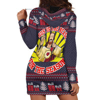 Jesus Is The Reason For The Season Christmas Hoodie Dress Funny Xmas Holiday Patterns - Wonder Print Shop