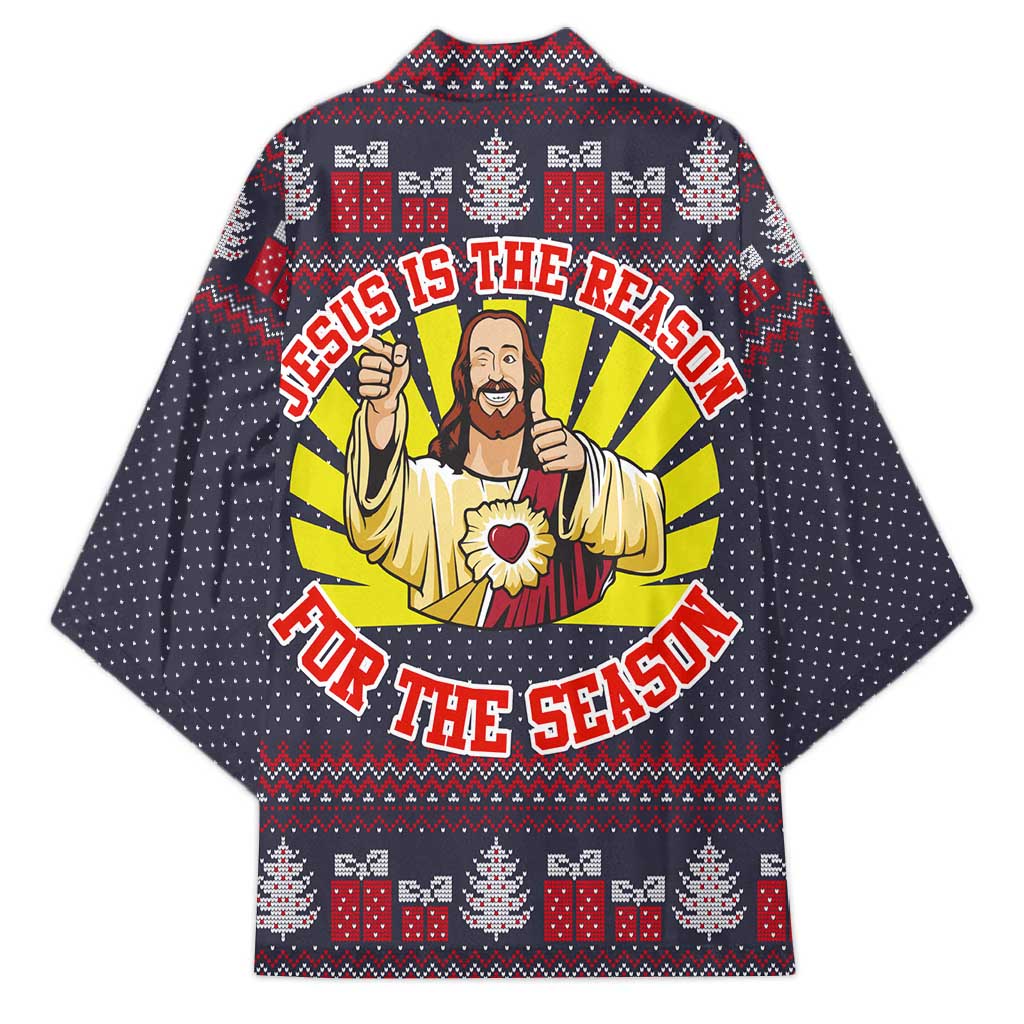 Jesus Is The Reason For The Season Christmas Kimono Funny Xmas Holiday Patterns - Wonder Print Shop