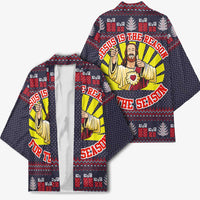 Jesus Is The Reason For The Season Christmas Kimono Funny Xmas Holiday Patterns - Wonder Print Shop