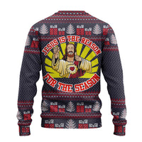 Jesus Is The Reason For The Season Christmas Ugly Christmas Sweater Funny Xmas Holiday Patterns - Wonder Print Shop