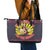Jesus Is The Reason For The Season Christmas Leather Tote Bag Funny Xmas Holiday Patterns - Wonder Print Shop