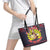 Jesus Is The Reason For The Season Christmas Leather Tote Bag Funny Xmas Holiday Patterns - Wonder Print Shop