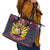 Jesus Is The Reason For The Season Christmas Leather Tote Bag Funny Xmas Holiday Patterns - Wonder Print Shop