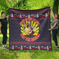 Jesus Is The Reason For The Season Christmas Quilt Funny Xmas Holiday Patterns - Wonder Print Shop