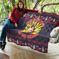 Jesus Is The Reason For The Season Christmas Quilt Funny Xmas Holiday Patterns - Wonder Print Shop