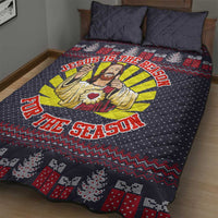 Jesus Is The Reason For The Season Christmas Quilt Bed Set Funny Xmas Holiday Patterns - Wonder Print Shop