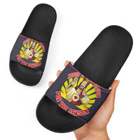 Jesus Is The Reason For The Season Christmas Slide Sandals Funny Xmas Holiday Patterns - Wonder Print Shop