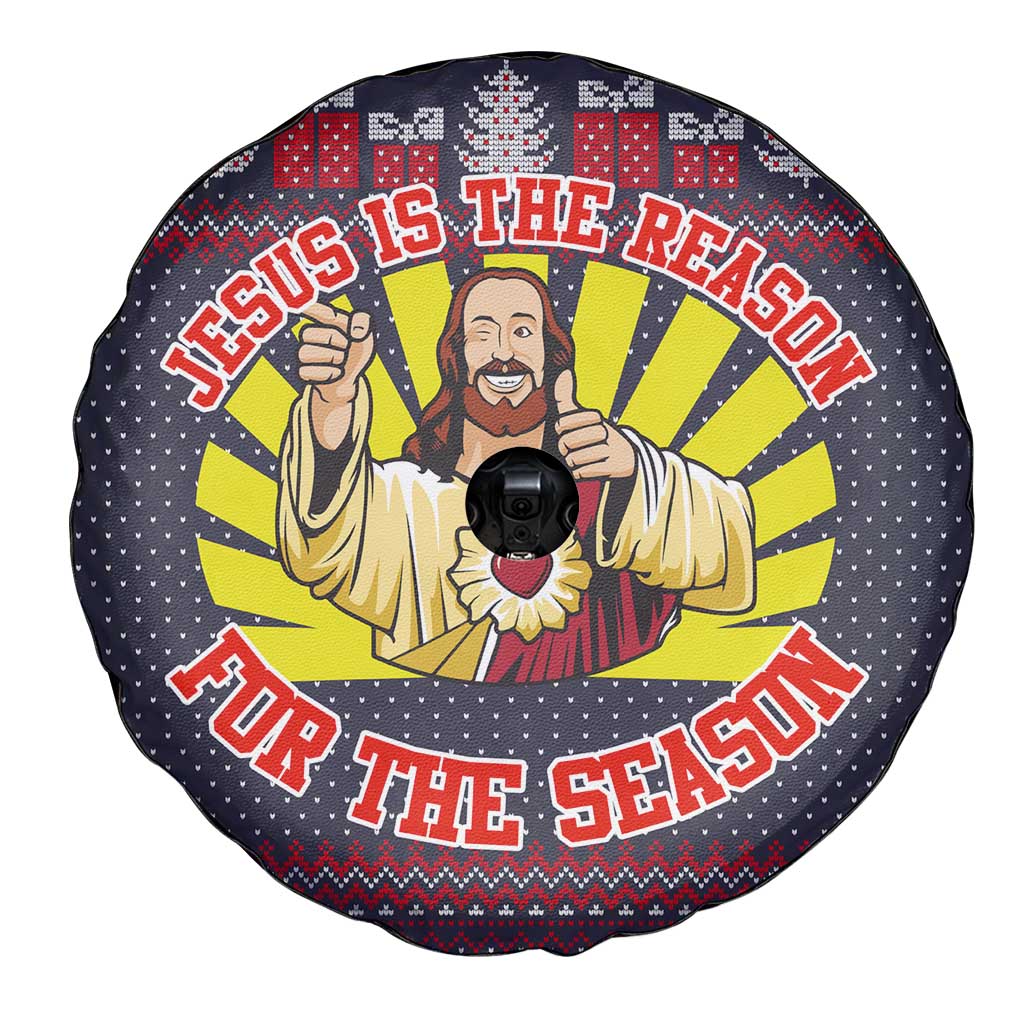 Jesus Is The Reason For The Season Christmas Spare Tire Cover Funny Xmas Holiday Patterns - Wonder Print Shop