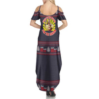 Jesus Is The Reason For The Season Christmas Summer Maxi Dress Funny Xmas Holiday Patterns - Wonder Print Shop