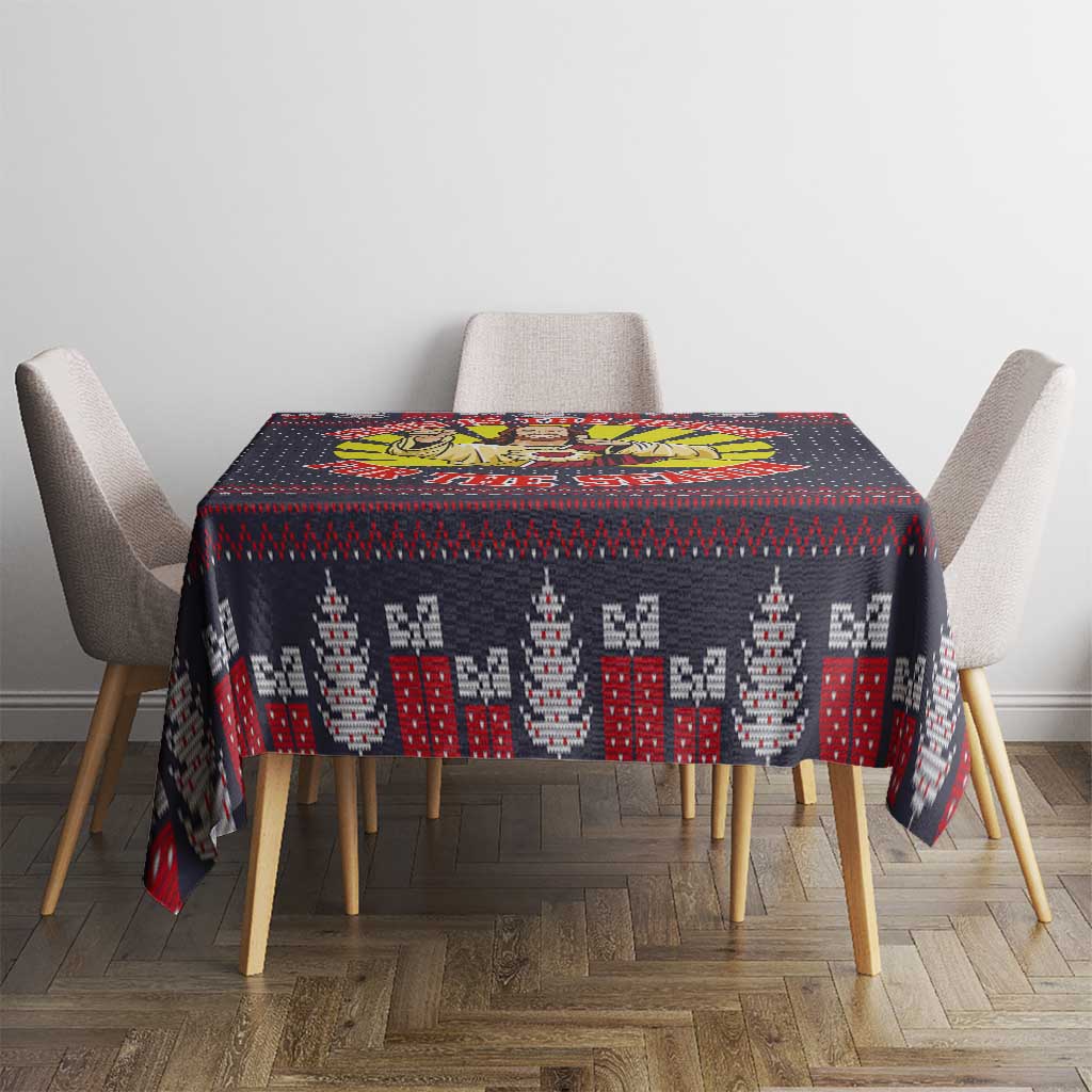 Jesus Is The Reason For The Season Christmas Tablecloth Funny Xmas Holiday Patterns - Wonder Print Shop