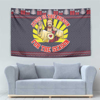 Jesus Is The Reason For The Season Christmas Tapestry Funny Xmas Holiday Patterns - Wonder Print Shop