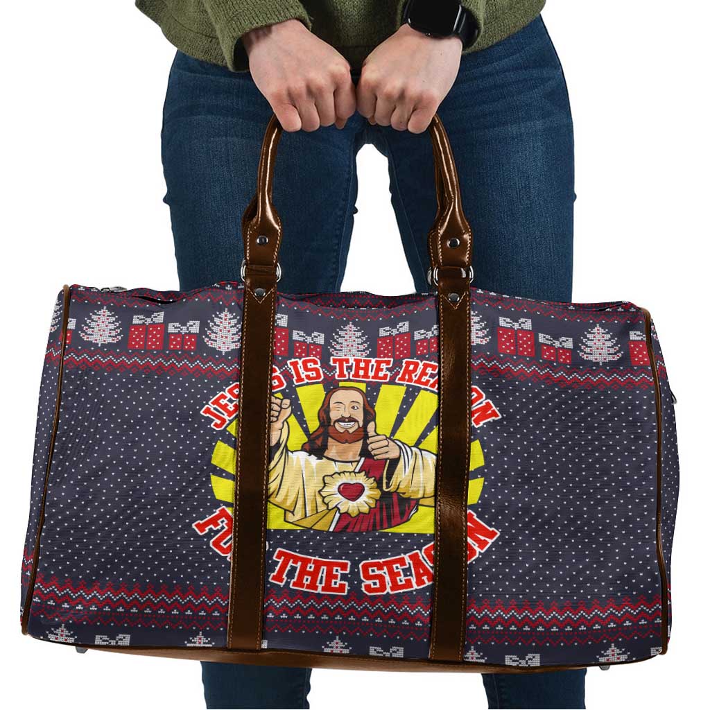 Jesus Is The Reason For The Season Christmas Travel Bag Funny Xmas Holiday Patterns - Wonder Print Shop