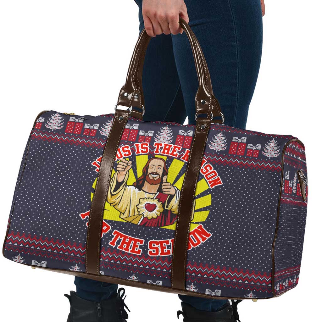 Jesus Is The Reason For The Season Christmas Travel Bag Funny Xmas Holiday Patterns - Wonder Print Shop