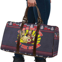 Jesus Is The Reason For The Season Christmas Travel Bag Funny Xmas Holiday Patterns - Wonder Print Shop