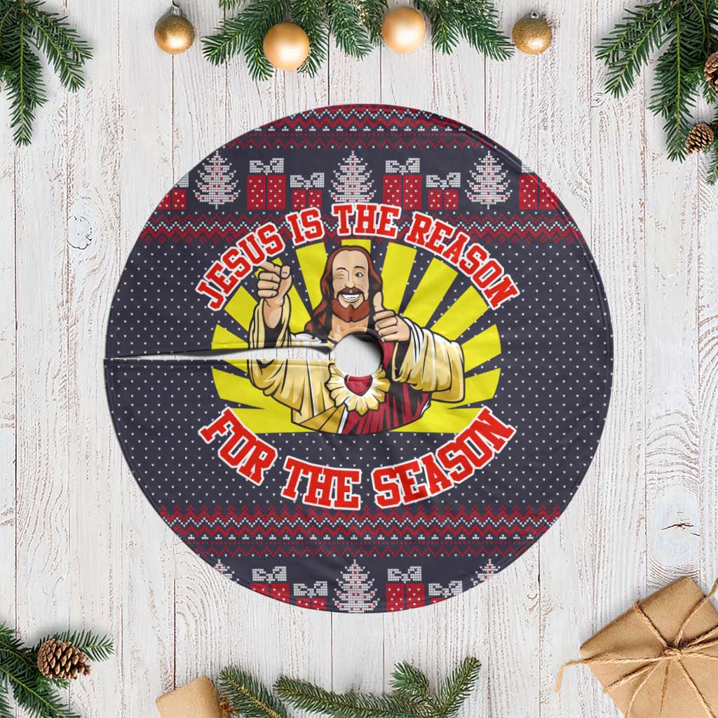 Jesus Is The Reason For The Season Christmas Tree Skirt Funny Xmas Holiday Patterns - Wonder Print Shop