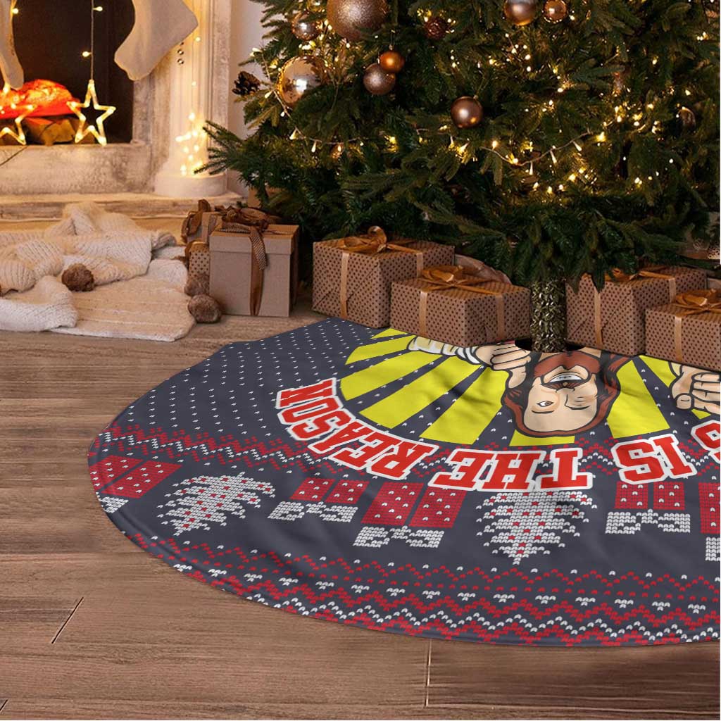 Jesus Is The Reason For The Season Christmas Tree Skirt Funny Xmas Holiday Patterns - Wonder Print Shop