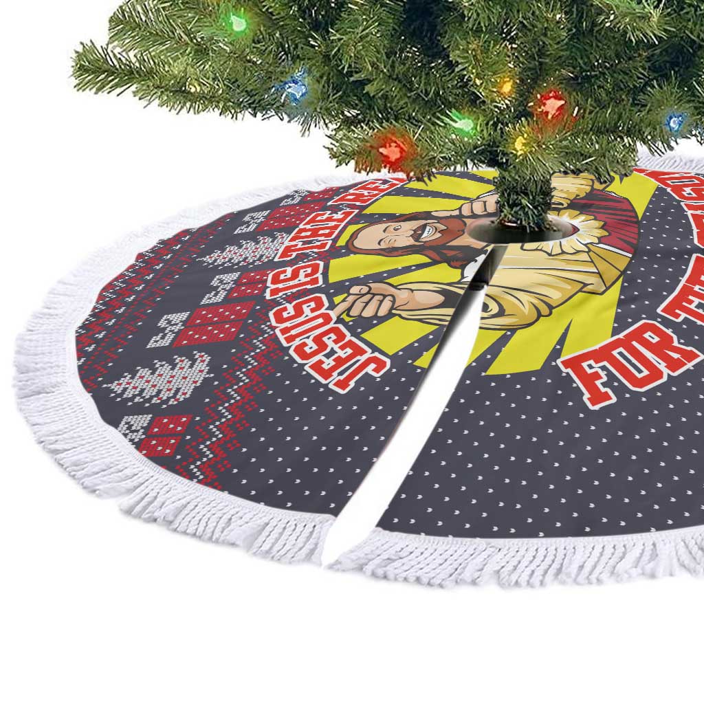 Jesus Is The Reason For The Season Christmas Tree Skirt Funny Xmas Holiday Patterns - Wonder Print Shop